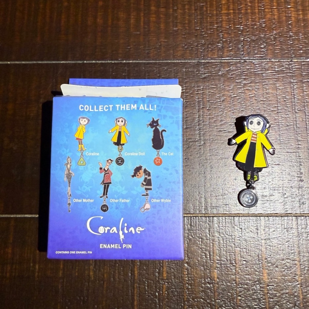 Coraline Characters Dangling Charm Pin  Coraline Doll